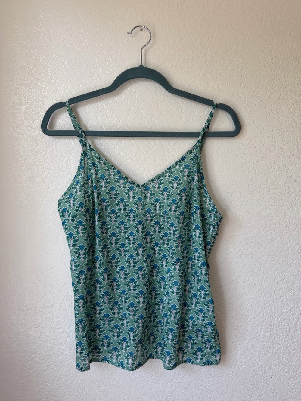 Molly Bracken Printed Cotton Caraco Top NWT 100% Cotton